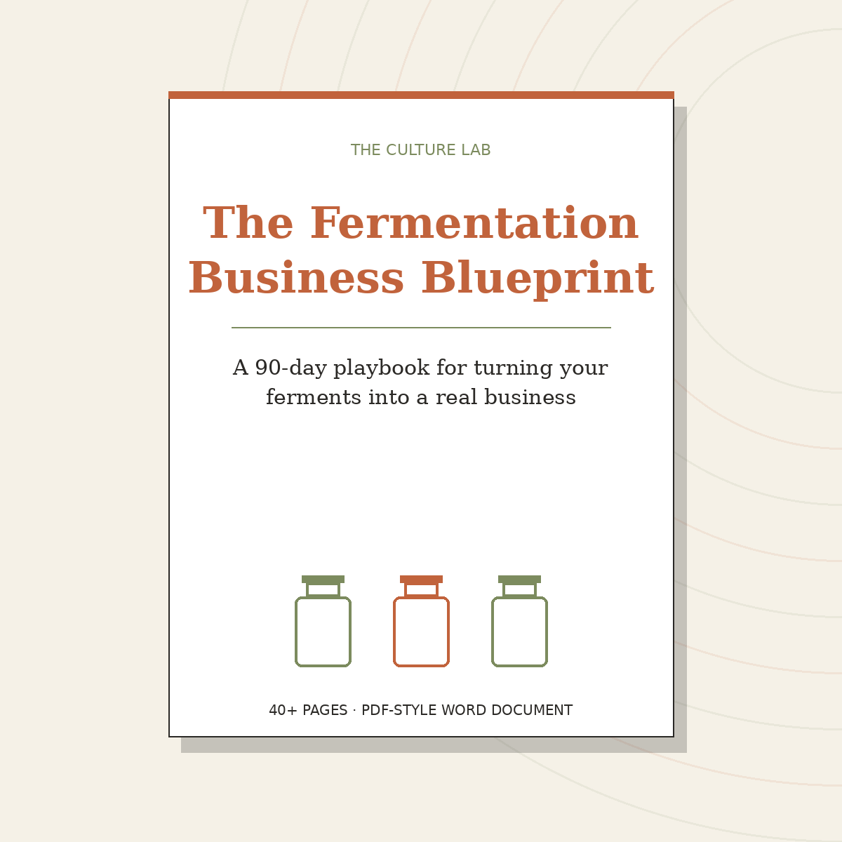The Fermentation Business Blueprint